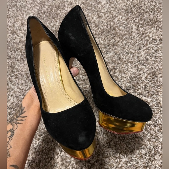 Preowned Charlotte Olympia size 38 heels. - Picture 2 of 4